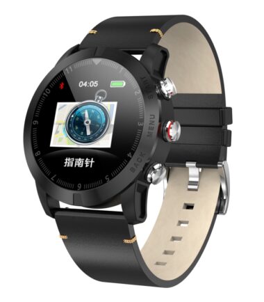 DTNO.1 S10 1.3 inches TFT Color Screen Smart Bracelet IP68 Waterproof, Leather Watchband, Support Call Reminder /Heart Rate Monitoring /Sleep Monitoring /Multi-sport Mode