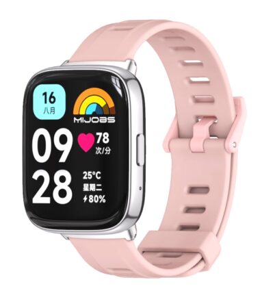 Mijobs Flat Hole Breathable TPU Watch Band, For Redmi Watch 3 Lite / Watch 3 Active