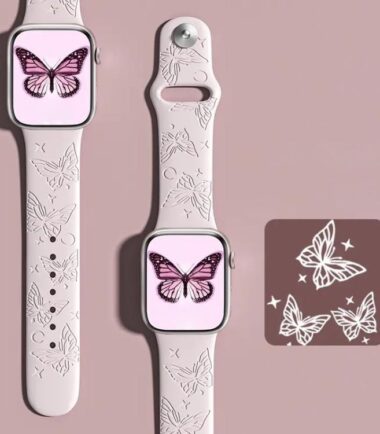 xDfind 3D Laser Engraving Silicone Watch Band, For Apple Watch 42 / 44 / 45 / 46 / 49mm, For Apple Watch 38 / 40 / 41 / S11 42mm