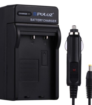 PULUZ Digital Camera Battery Car Charger for Fujifilm NP-60 / NP-30, Kodak K5000 / K5001, Olympus LI-20B, Samsung SLB-1037 / 1137 Battery